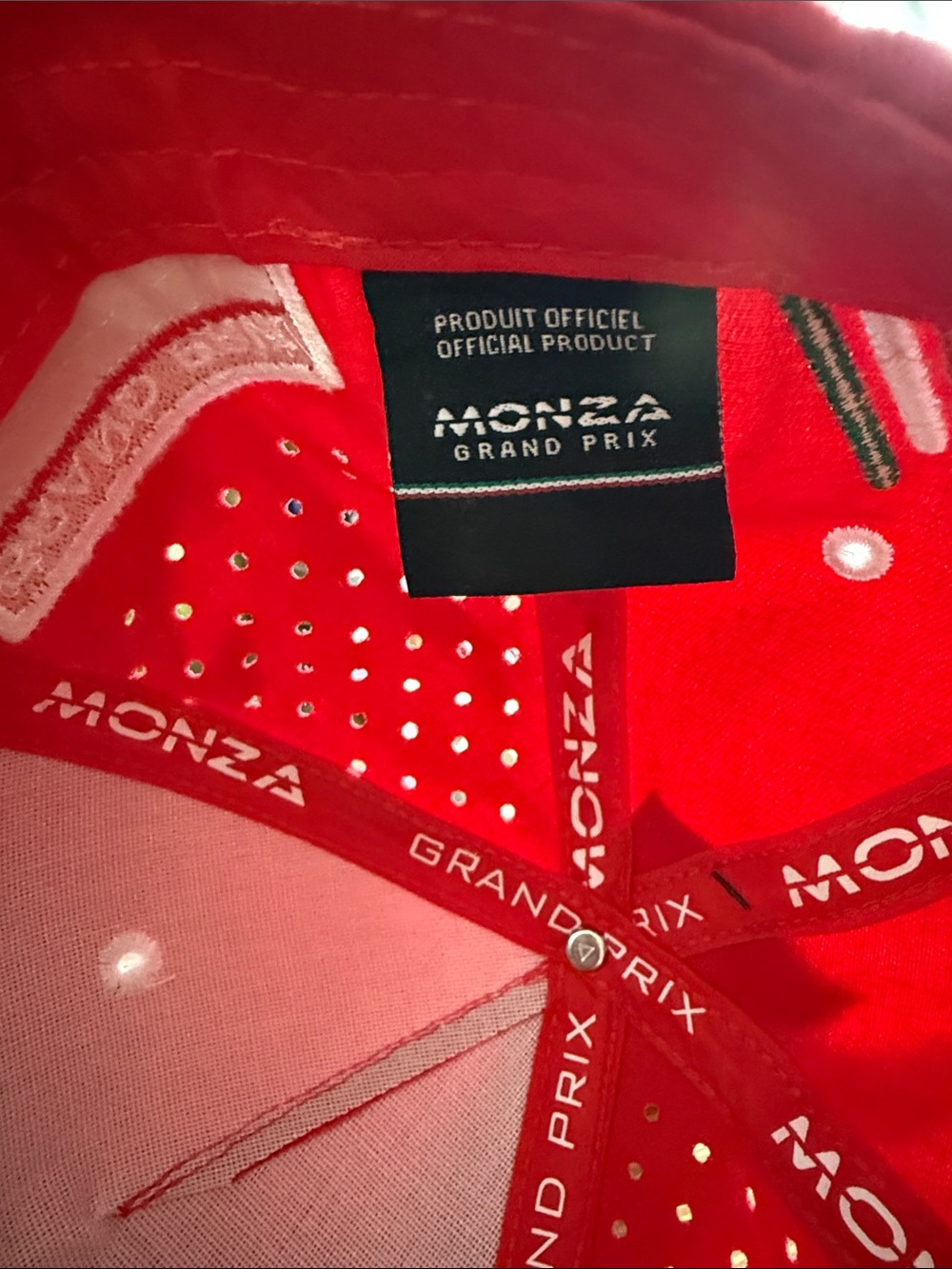 Monza Grand Prix Red Racing Cap - Picture 8 of 9